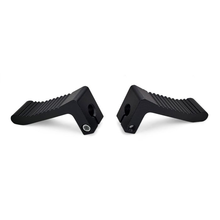 Foot Peg Set - Aluminum, Cag  (L-shape)