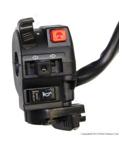 Switch assembly - left w/choke  (2 plugs, 2 loose wire)