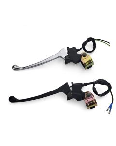 Brake Lever - Left, w/Brake Light Switch (NO Mirror Holder) - (Chrome or Black)