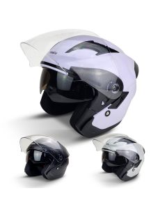 Helmet - PITMOTO Open-Face Motorcycle . DOT, Model PM-768